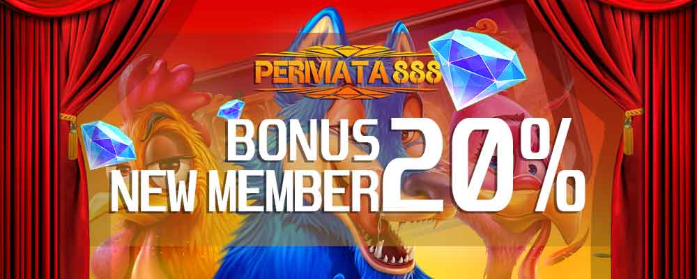 BONUS NEW MEMBER PERMATA888 20%